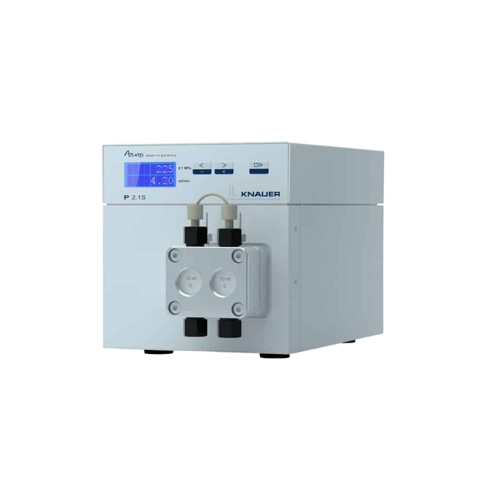 KNAUER AZURA P 2.1S – Basınç Sensörsüz Kompakt Pompa, ile 50 mL/dak Paslanmaz Çelik Pompa Kafası – APG90FA
